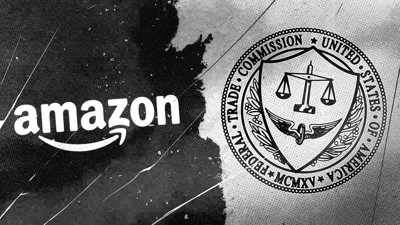 Why has US Federal Trade Commission sued Amazon?